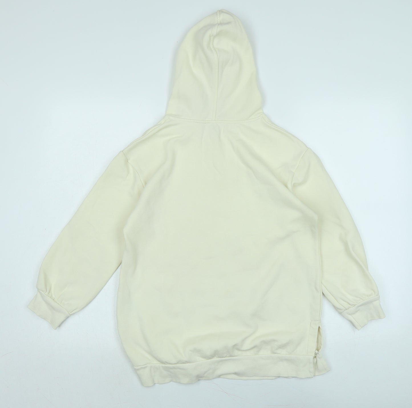 River Island Girls Ivory Polyester Pullover Hoodie Size 9-10 Years