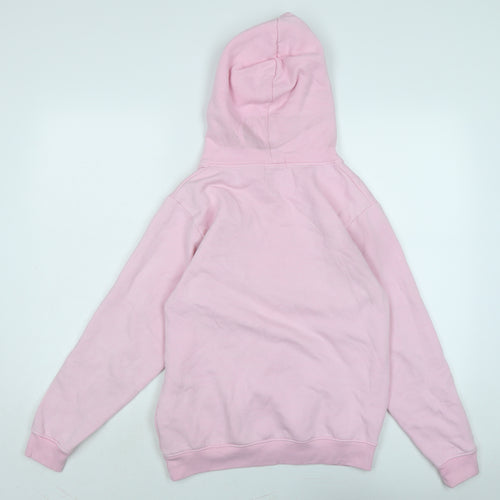 PRETTYLITTLETHING Womens Pink Polyester Pullover Hoodie Size S