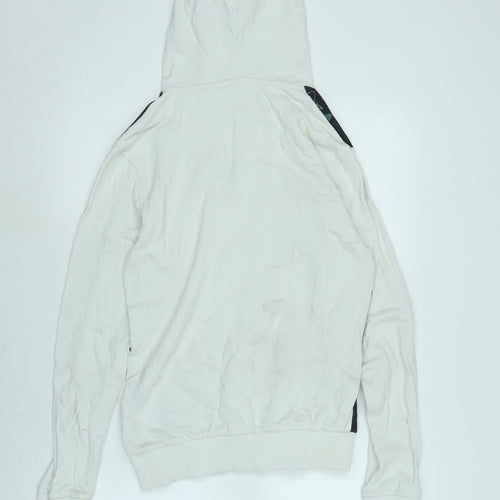 Twisted Soul Mens White Cotton Pullover Hoodie Size S