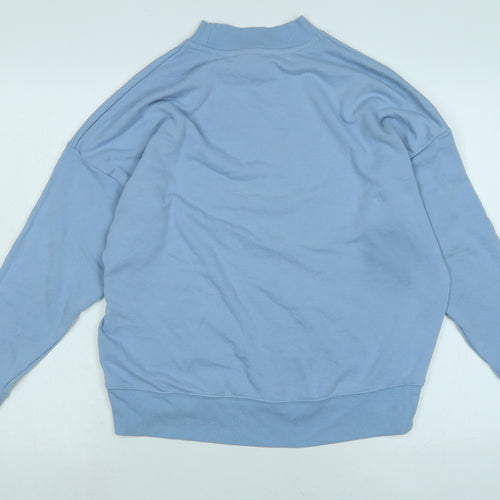 New Look Womens Blue Polyester Pullover Sweatshirt Size 8