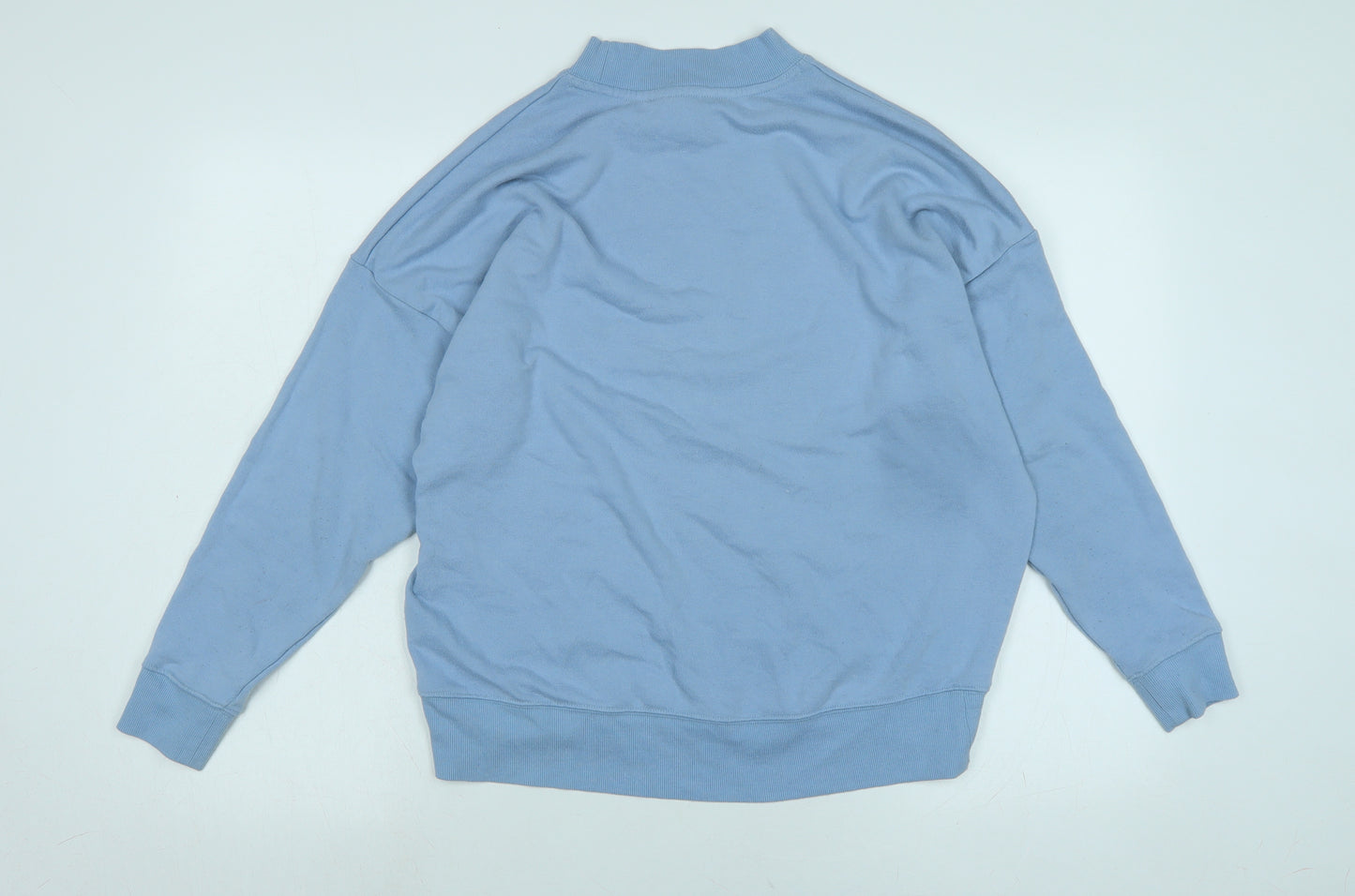 New Look Womens Blue Polyester Pullover Sweatshirt Size 8