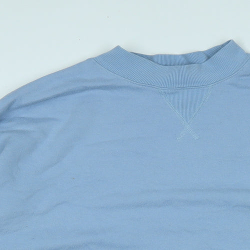 New Look Womens Blue Polyester Pullover Sweatshirt Size 8
