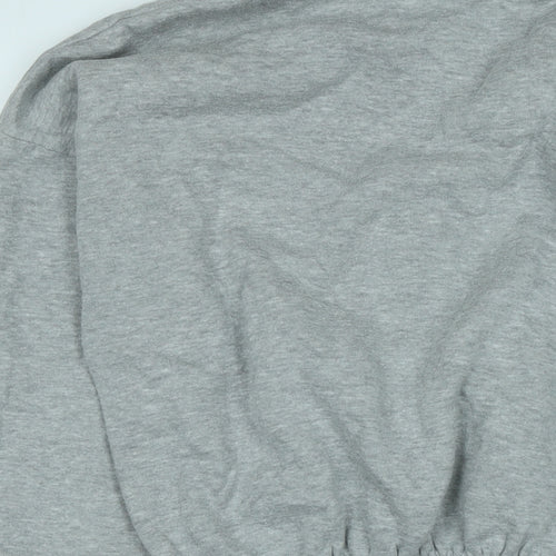 PRETTYLITTLETHING Womens Grey Polyester Pullover Sweatshirt Size M