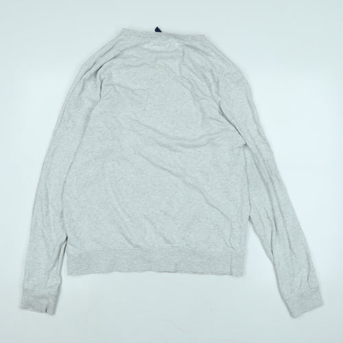 Divided Womens Grey Cotton Pullover Sweatshirt Size M