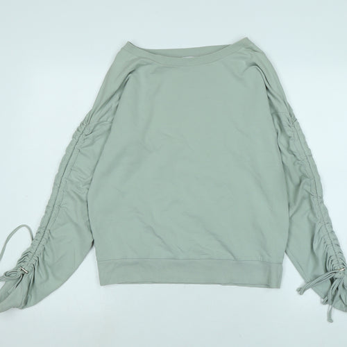 NEXT Womens Green Polyester Pullover Sweatshirt Size 8