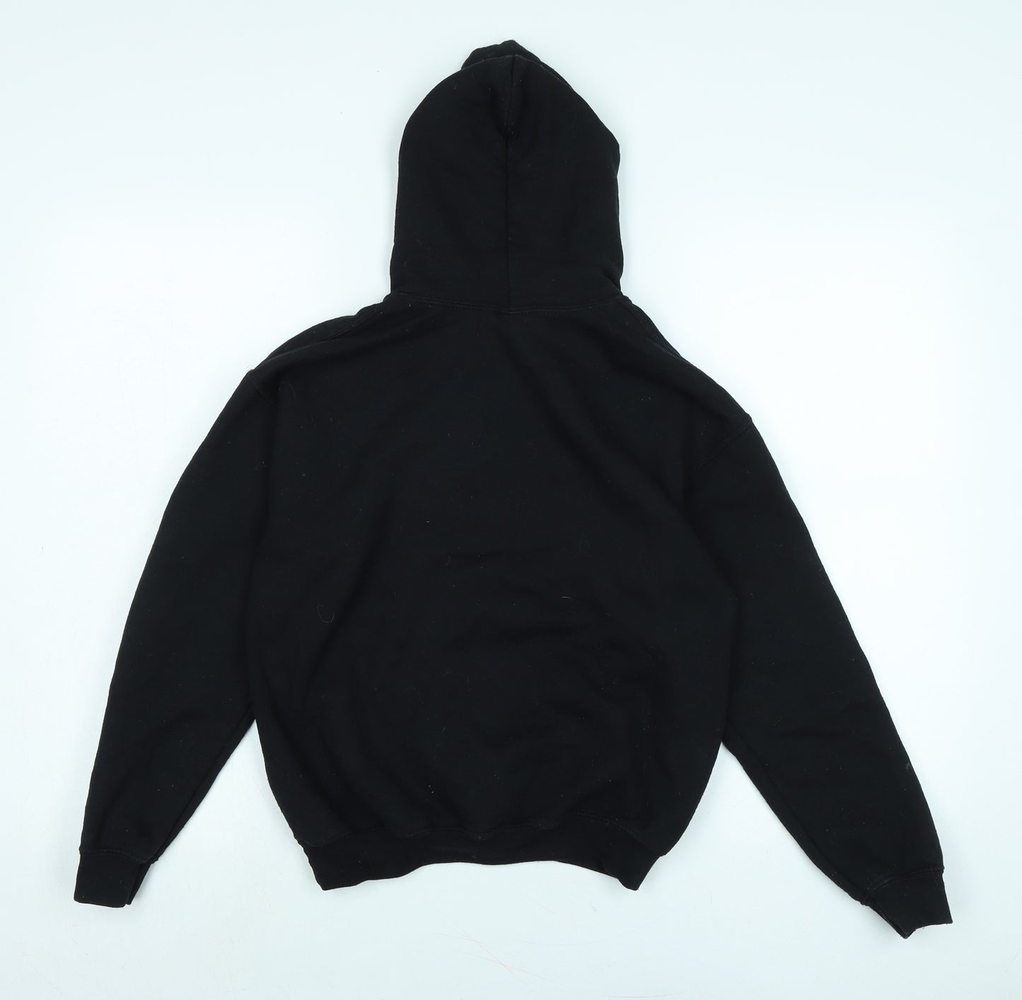 Gilden Boys Black Polyester Pullover Hoodie Size L