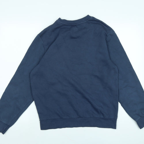 H&M Boys Blue Polyester Pullover Sweatshirt Size 14 Years