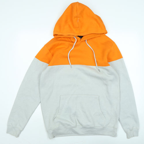 boohoo man Mens Grey Polyester Pullover Hoodie Size L