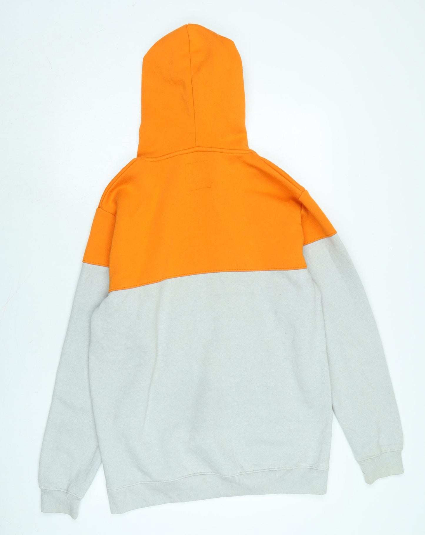 boohoo man Mens Grey Polyester Pullover Hoodie Size L