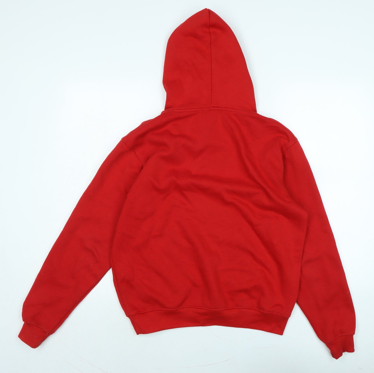 PRETTYLITTLETHING Womens Red Polyester Pullover Hoodie Size M
