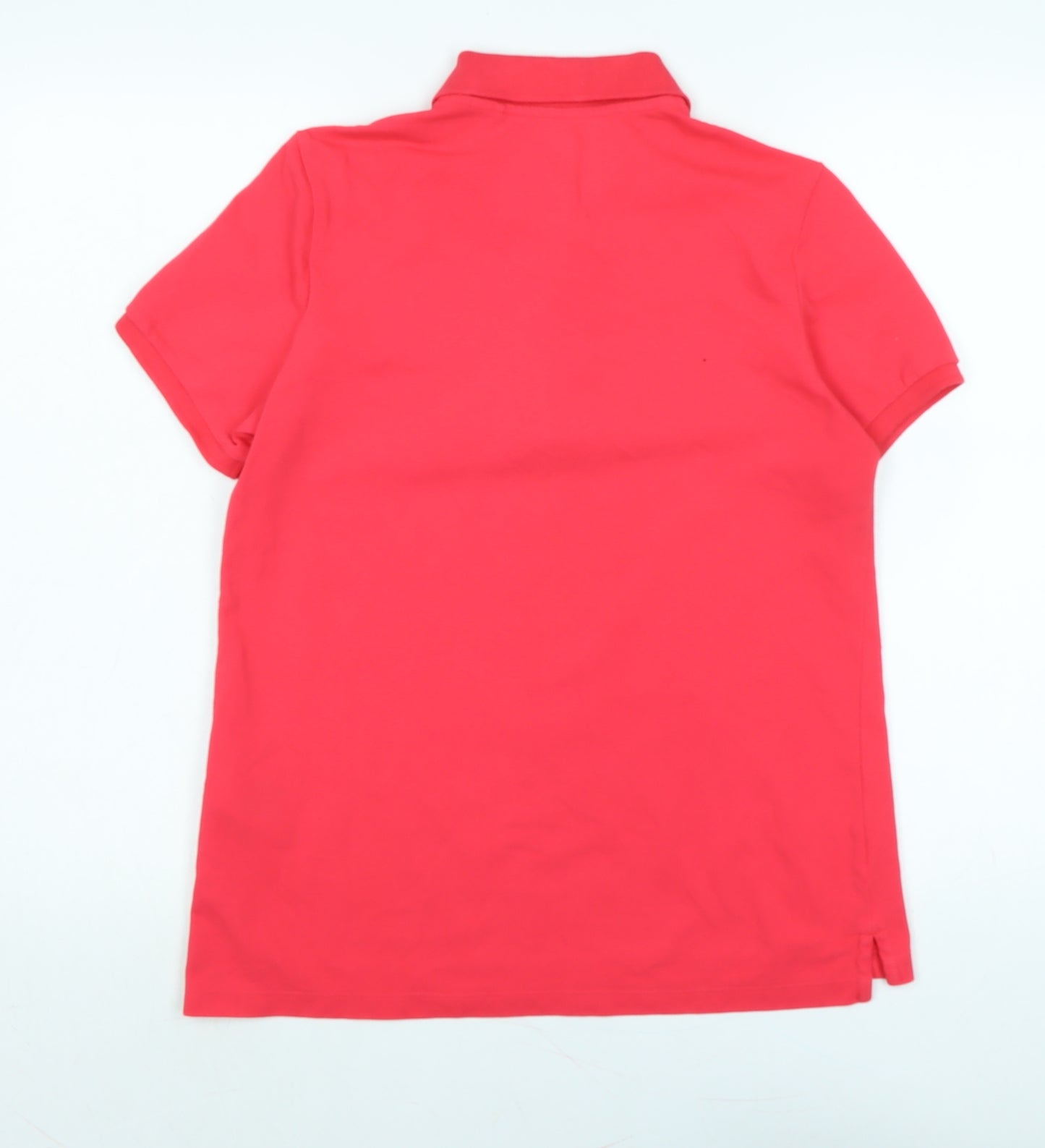 Uniqlo Womens Pink Cotton Basic Polo Size M Collared