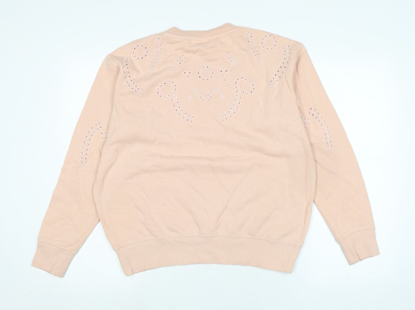 H&M Womens Pink Polycotton Pullover Sweatshirt Size M