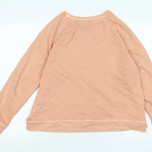 Principles Womens Orange Cotton Pullover Sweatshirt Size XL