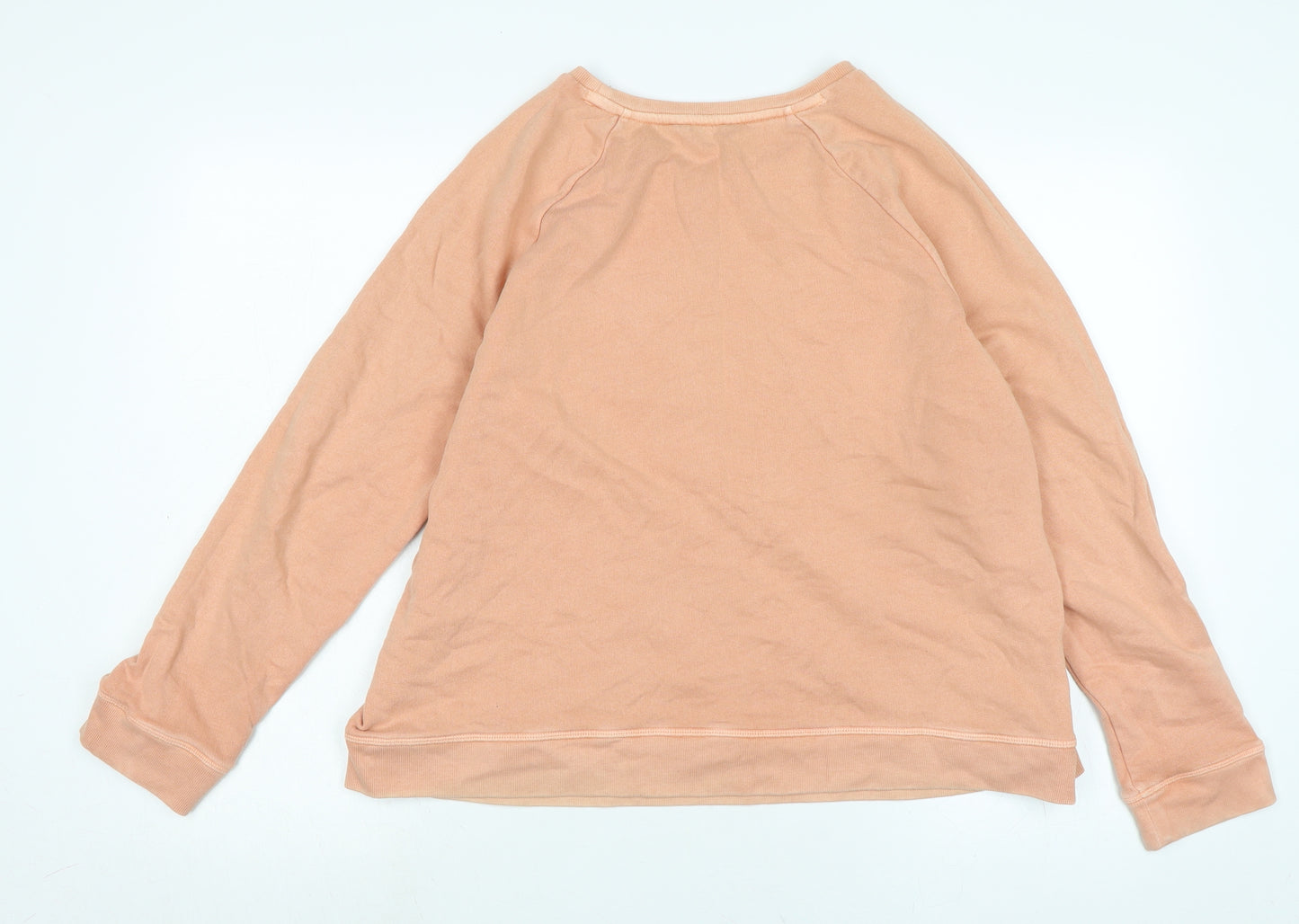 Principles Womens Orange Cotton Pullover Sweatshirt Size XL