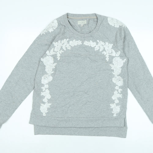 Lucky Brand Womens Grey Polyester Pullover Sweatshirt Size XS
