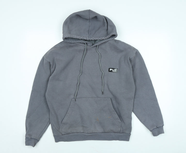 PRETTYLITTLETHING Womens Grey Polyester Pullover Hoodie Size 6