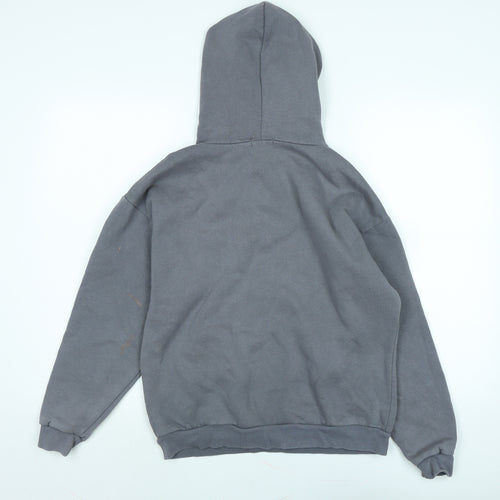 PRETTYLITTLETHING Womens Grey Polyester Pullover Hoodie Size 6