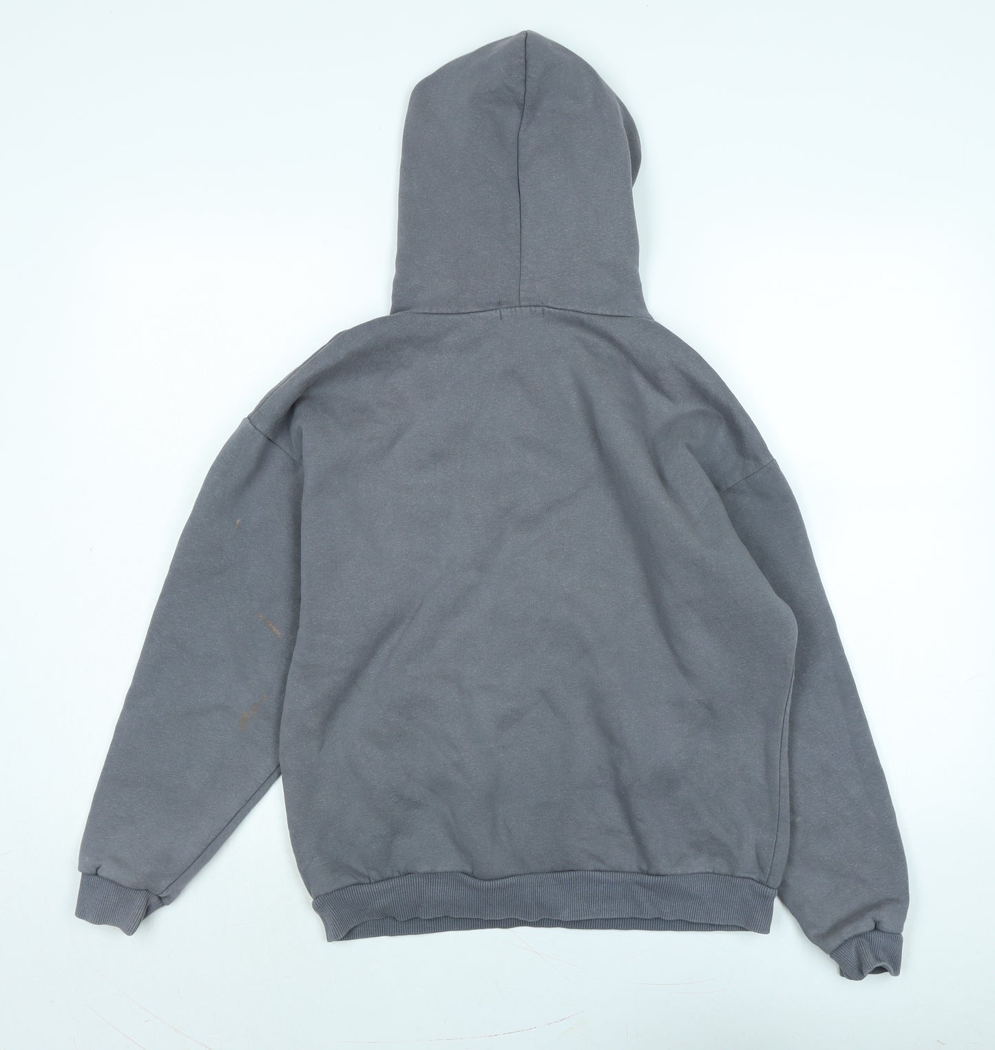 PRETTYLITTLETHING Womens Grey Polyester Pullover Hoodie Size 6