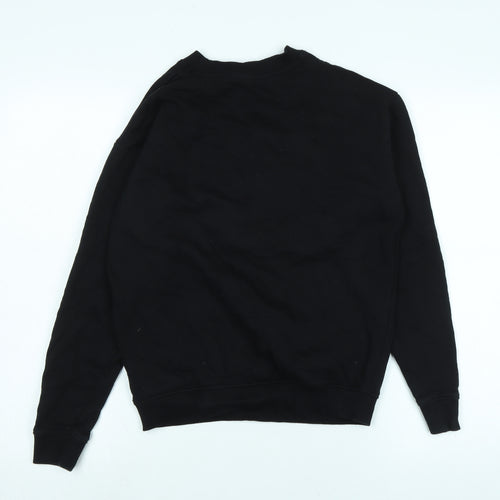 Teemil Womens Black Polyester Pullover Sweatshirt Size 10