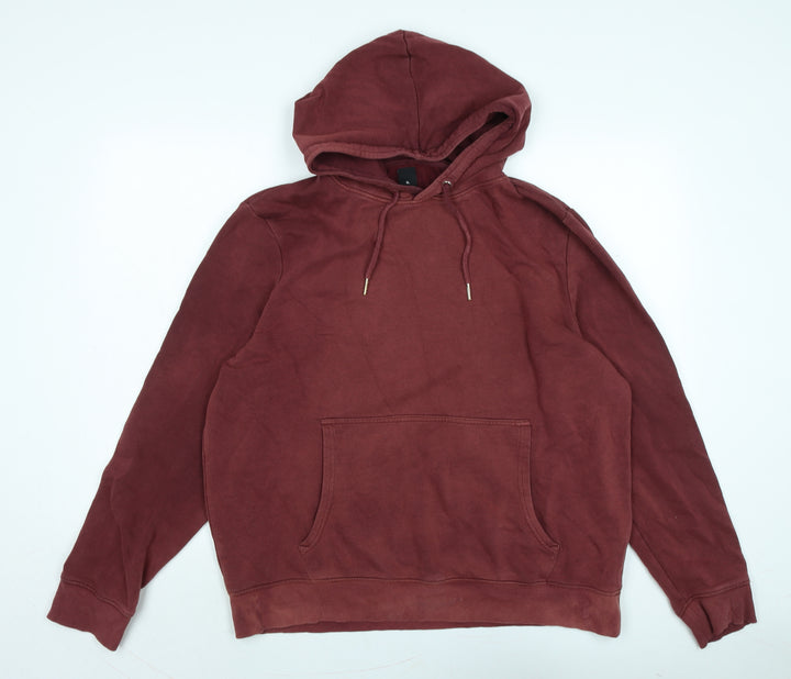 New Look Womens Red Polyester Pullover Hoodie Size XL