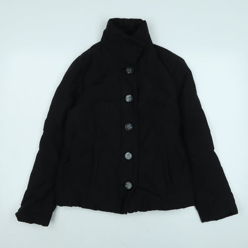 Minuet Womens Black Jacket Size 10 Button