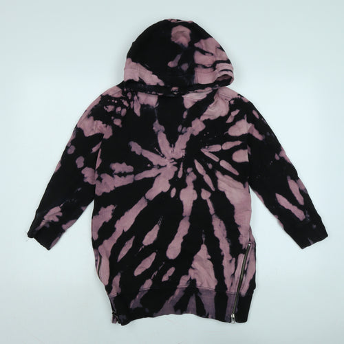 NEXT Girls Black Cotton Pullover Hoodie Size 9 Years