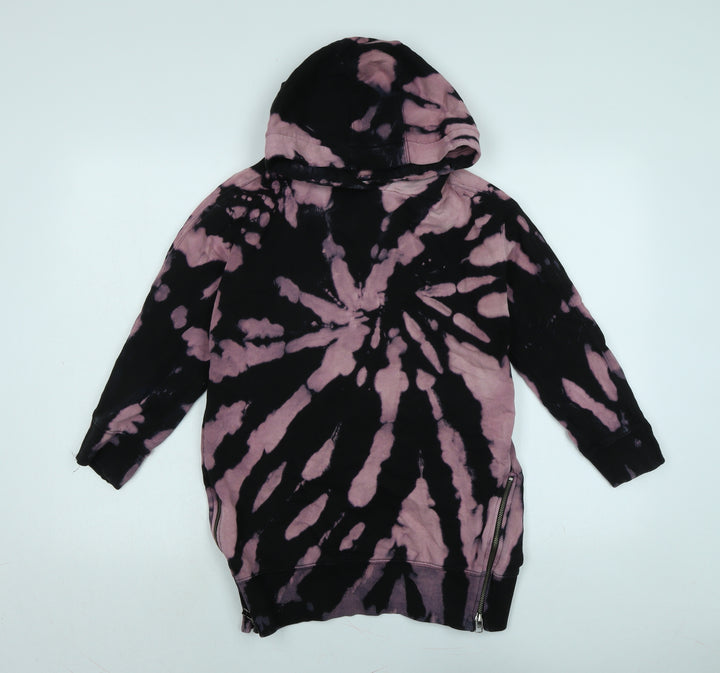 NEXT Girls Black Cotton Pullover Hoodie Size 9 Years