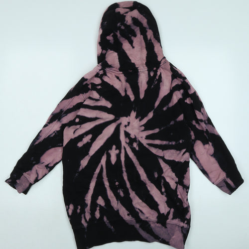 NEXT Girls Black Cotton Pullover Hoodie Size 9 Years