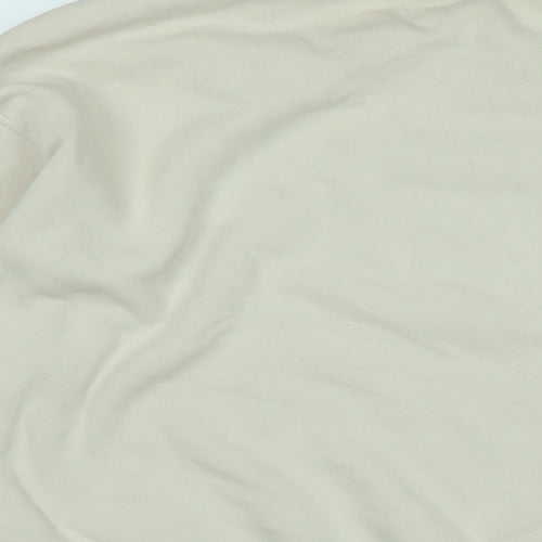 H&M Womens Beige Polyester Pullover Sweatshirt Size S