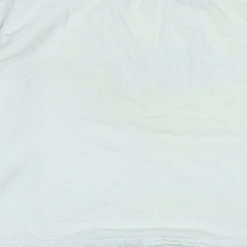 Divided Womens White Polyester Pullover Sweatshirt Size S