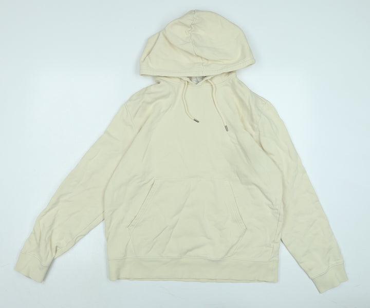 Marks and Spencer Womens Beige Polyester Pullover Hoodie Size L