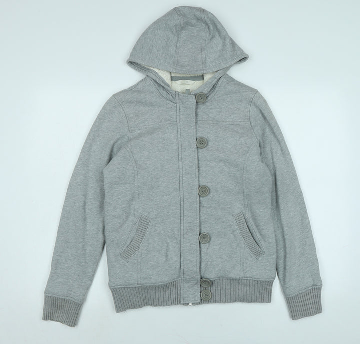 Marks and Spencer Womens Grey Jacket Size 12 Zip