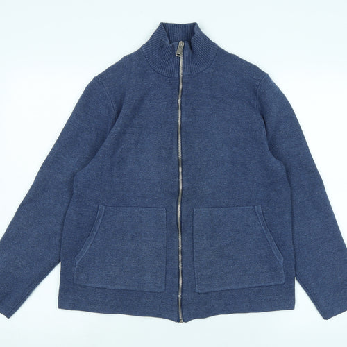 Marks and Spencer Womens Blue Jacket Size M Zip