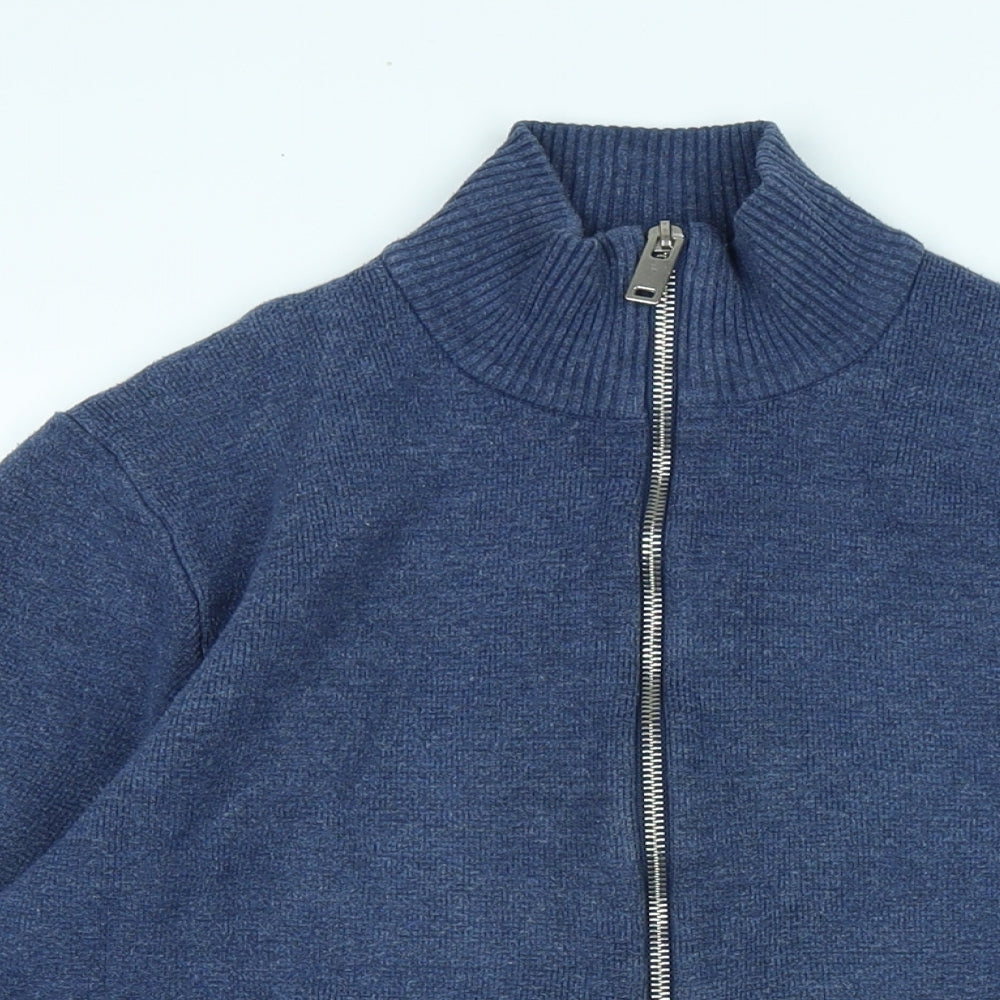 Marks and Spencer Womens Blue Jacket Size M Zip
