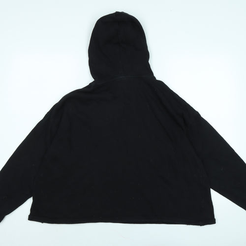 ASOS Womens Black Polyester Pullover Hoodie Size 8