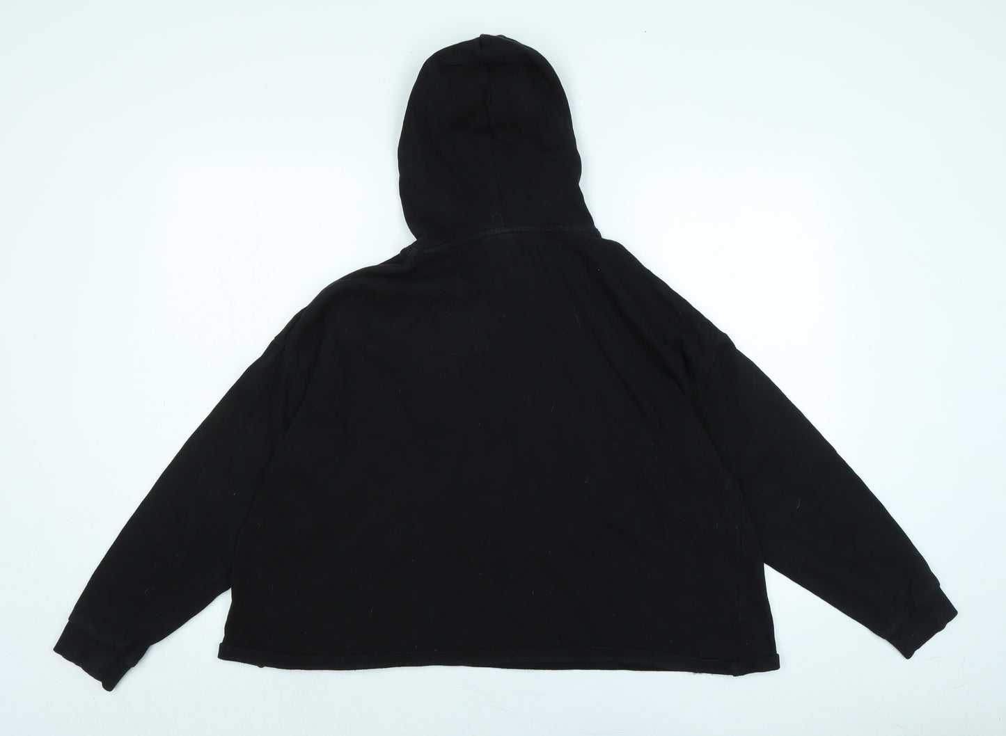 ASOS Womens Black Polyester Pullover Hoodie Size 8