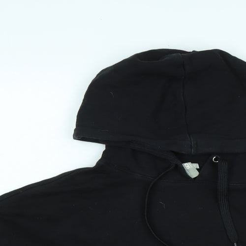 ASOS Womens Black Polyester Pullover Hoodie Size 8
