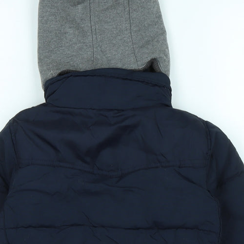 NEXT Boys Blue Quilted Coat Size 5 Years Zip