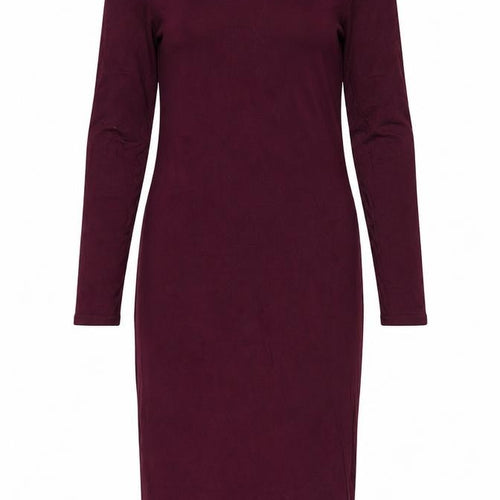 Topshop Womens Red Cotton Bodycon Size 10 Boat Neck