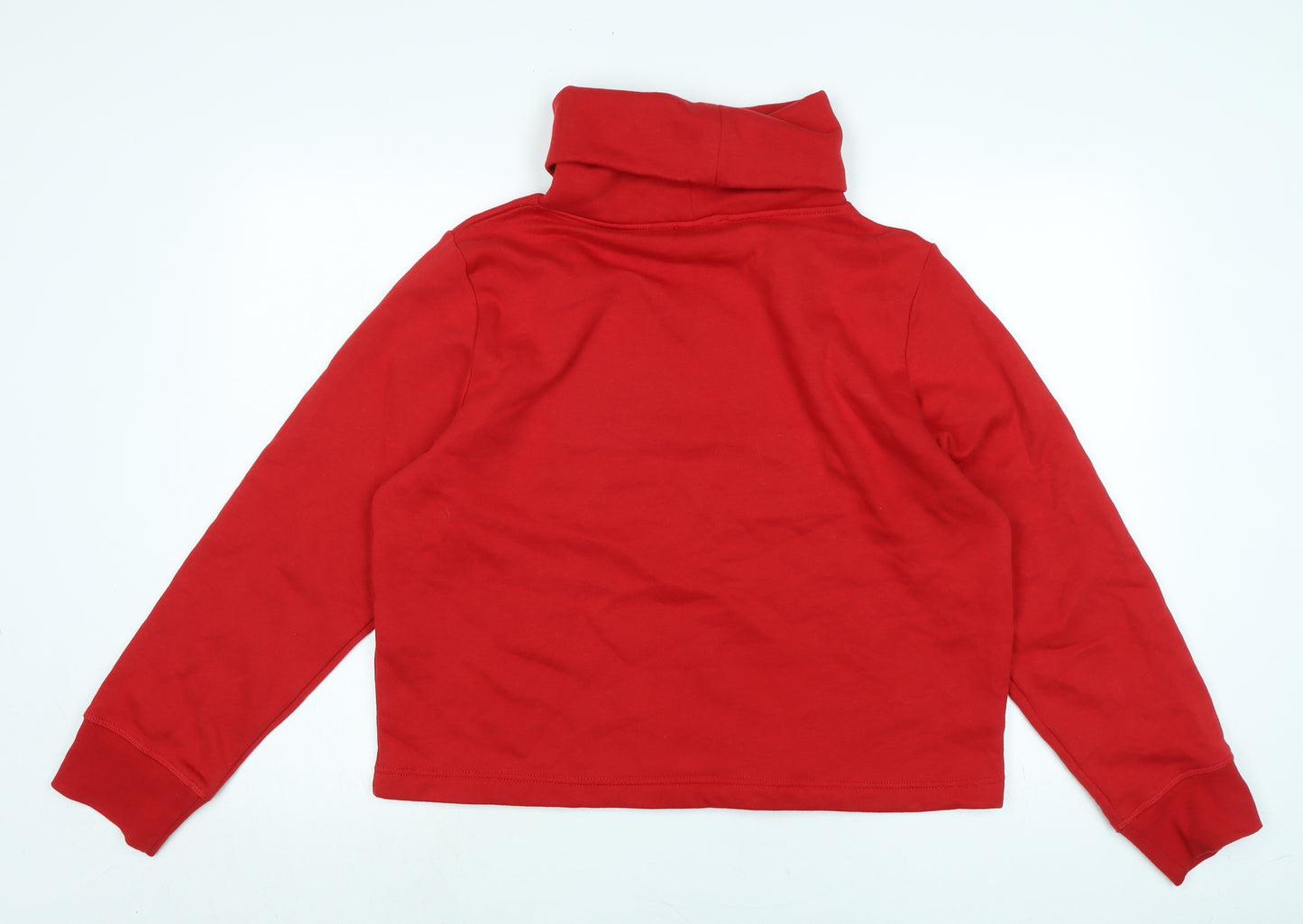 Zara Womens Red Polyester Pullover Sweatshirt Size L