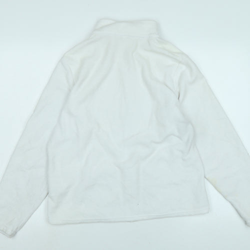 Marks and Spencer Womens White Jacket Size 18 Zip