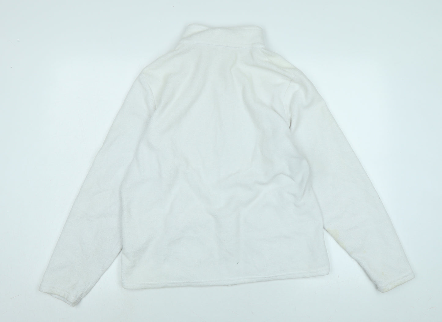 Marks and Spencer Womens White Jacket Size 18 Zip