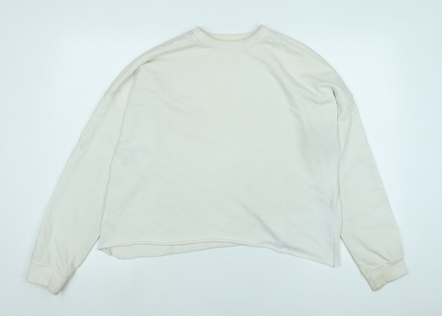Missguided Womens Ivory Polyester Pullover Sweatshirt Size 8