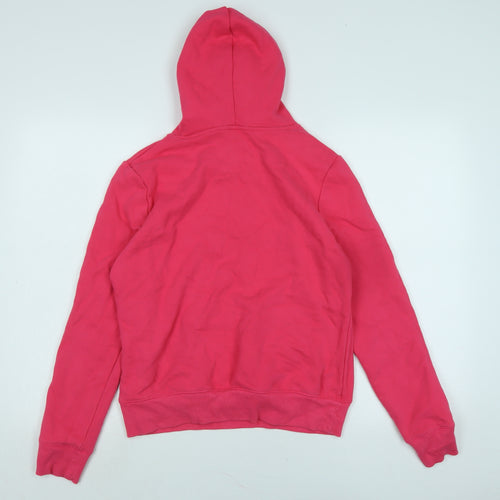 Marks and Spencer Womens Pink Polyester Pullover Hoodie Size 12