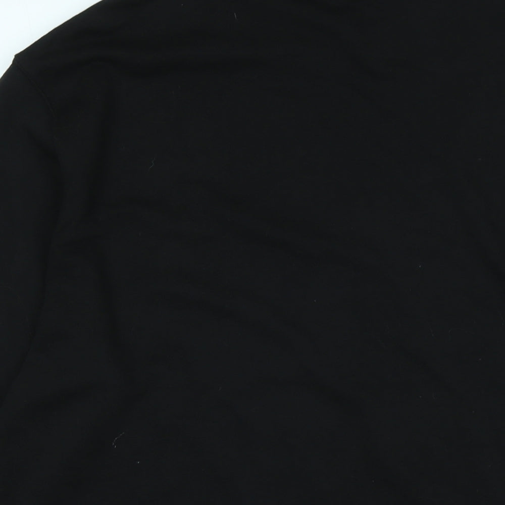 Divided Womens Black Polyester Jumper Dress Size S Crew Neck