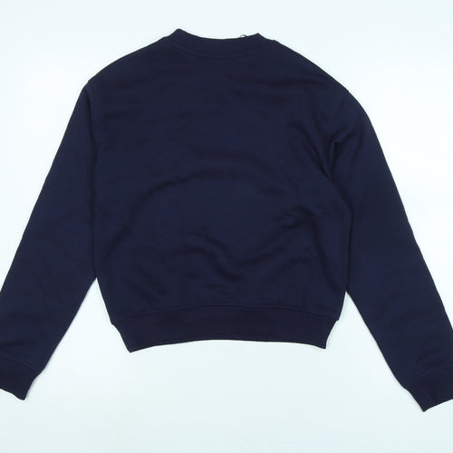 Divided Womens Blue Polyester Pullover Sweatshirt Size XS