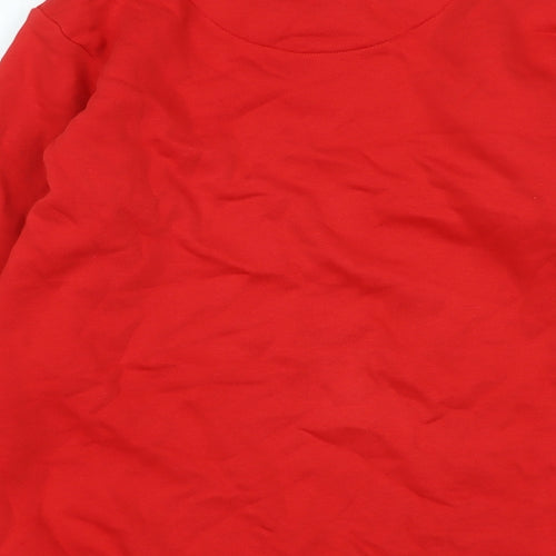 Good Move Girls Red Polyester Pullover Sweatshirt Size 10-11 Years