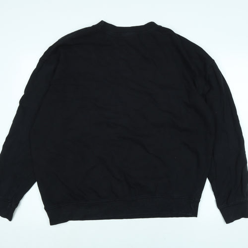 ASOS Womens Black Polyester Pullover Sweatshirt Size 12