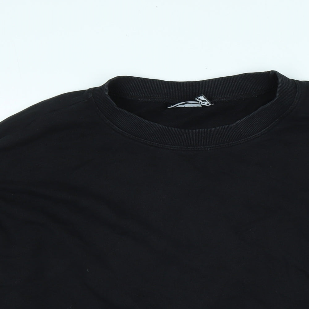 ASOS Womens Black Polyester Pullover Sweatshirt Size 12