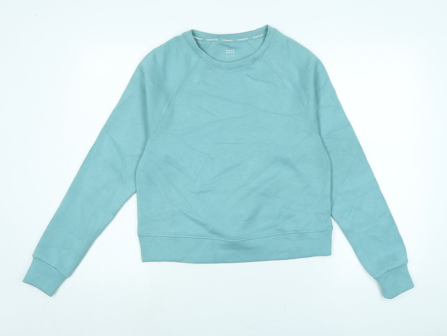 Good Move Womens Green Viscose Pullover Sweatshirt Size 8